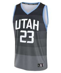 Alternative view of Lauri Markkanen Utah Jazz  Youth 2025/26 City Edition Fastbreak Jersey - Black