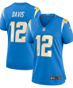 Derius Davis Los Angeles Chargers Nike Women's Team Game Jersey - Powder Blue