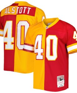 Mike Alstott Tampa Bay Buccaneers 1996 Split Legacy Replica Jersey - Orange/Red