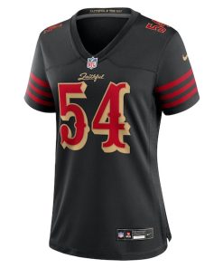 Alternative view of Fred Warner San Francisco 49ers Nike Women's 2025 Rivalries Collection Game Jersey - Black