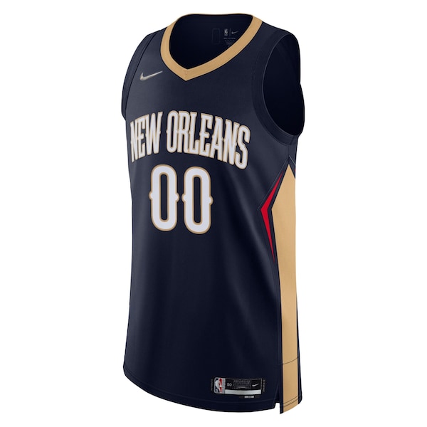 New Orleans Pelicans Nike 2021/22 Diamond Authentic Custom Jersey - Icon Edition - Navy - Image 2