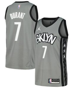 Kevin Durant Brooklyn Nets Nike Swingman Player Jersey - Statement Edition - Gray/Blue