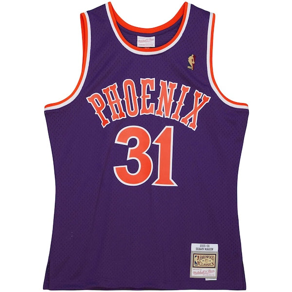 Shawn Marion Phoenix Suns 2001/02 Hardwood Classics Swingman Jersey - Purple - Image 2