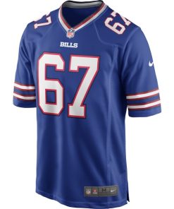 Alternative view of Kent Hull Buffalo Bills Nike Game Retired Player Jersey - Royal