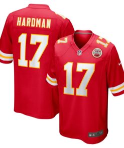 Alternative view of Mecole Hardman Kansas City Chiefs Nike  Game Jersey -  Red