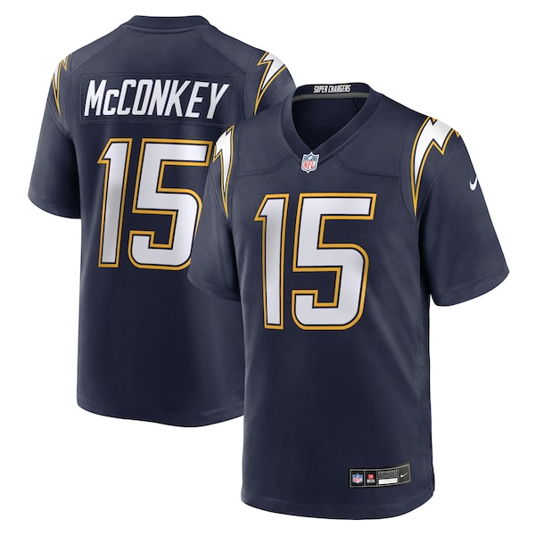 Ladd McConkey Los Angeles Chargers Nike Alternate Super Chargers Game Player Jersey - Navy/Gold/Powder Blue - Image 2