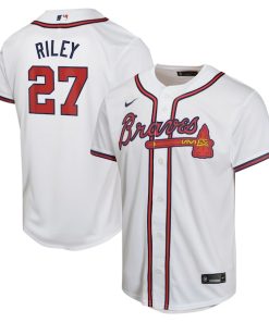Austin Riley Atlanta Braves Nike Youth Home Game Player Jersey - White