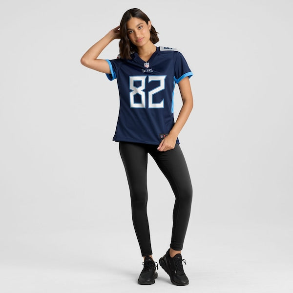 Stanley Morgan Tennessee Titans Nike Women's Team Game Jersey - Navy - Image 5