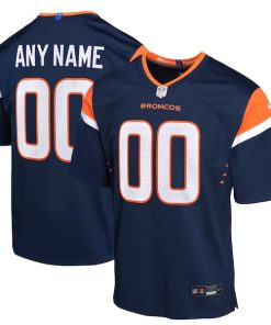 Denver Broncos Nike Youth Alternate Custom Game Jersey - Navy