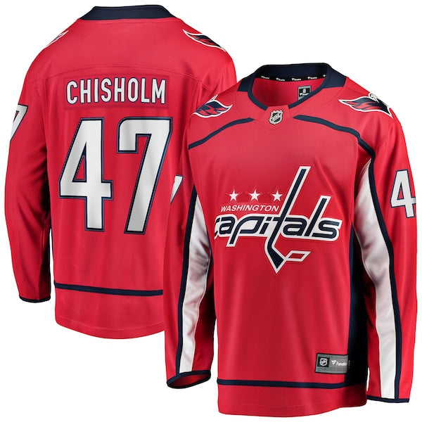 Declan Chisholm Washington Capitals Home Breakaway Jersey - Red