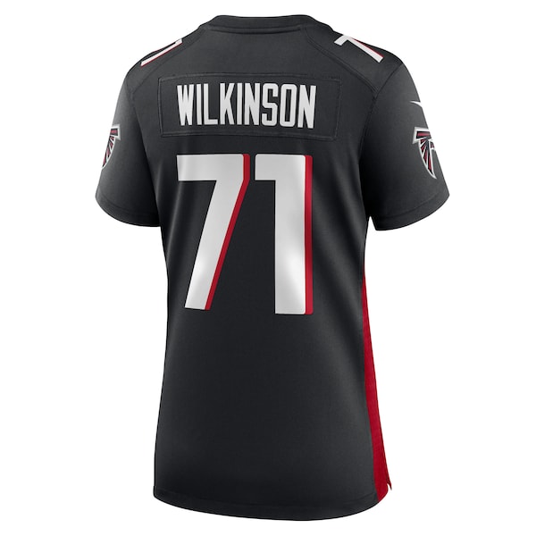 Elijah Wilkinson Atlanta Falcons Nike Women's Team Game Jersey - Black - Image 4