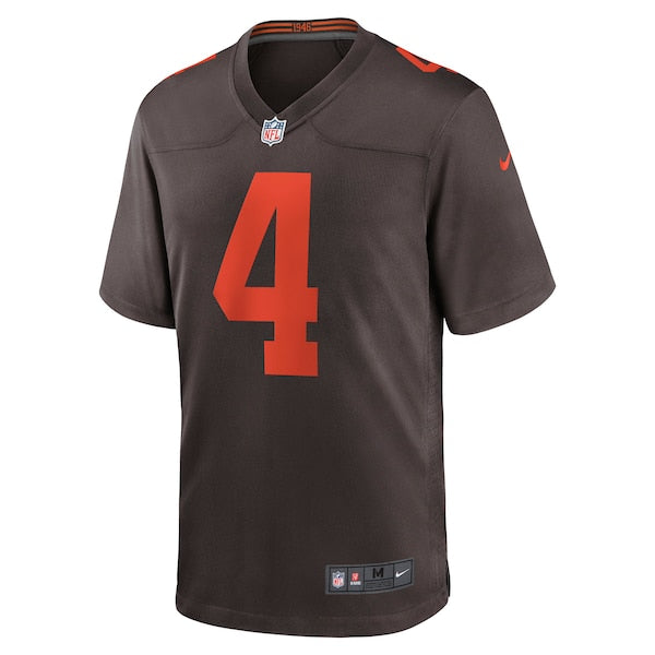 Deshaun Watson Cleveland Browns Nike Alternate Game Jersey - Brown/White - Image 3
