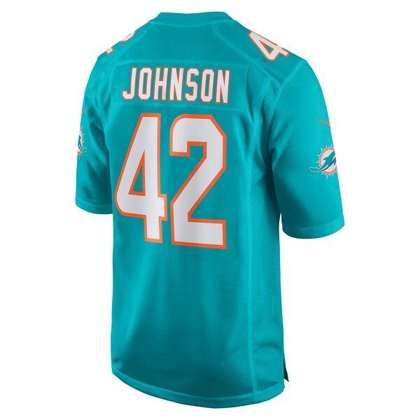 Alexander Johnson Miami Dolphins Nike Game Jersey - Aqua - Image 3