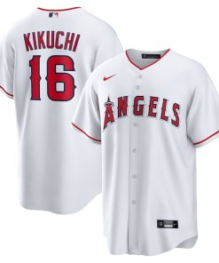 Yusei Kikuchi Los Angeles Angels Nike Home Replica Jersey - White