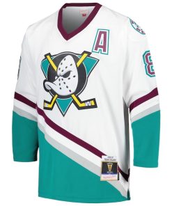Alternative view of Teemu Selanne Anaheim Ducks  1996/97 Blue Line Player Jersey - White