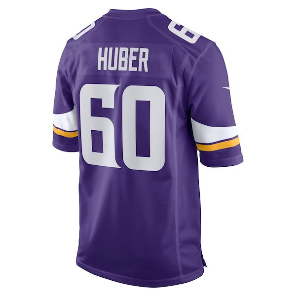Joe Huber Minnesota Vikings Nike Team Game Jersey - Purple - Image 3