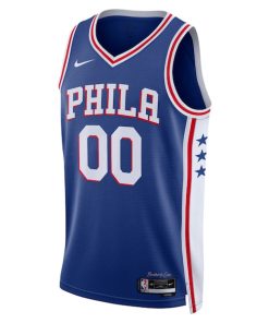 Alternative view of Philadelphia 76ers Nike Unisex 2022/23 Swingman Custom Jersey Royal - Icon Edition