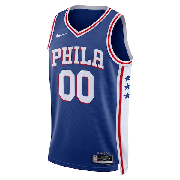 Philadelphia 76ers Nike Unisex 2022/23 Swingman Custom Jersey Royal - Icon Edition - Image 2