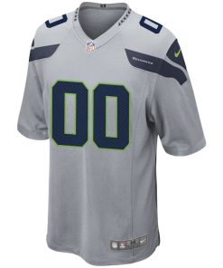 Alternative view of Seattle Seahawks Nike Alternate Custom Game Jersey - Gray