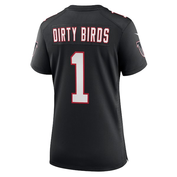 Dirty Birds Atlanta Falcons Nike Women's Throwback Game Jersey - Black - Image 3