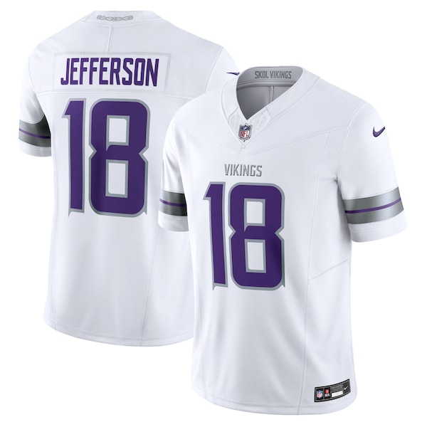 Justin Jefferson Minnesota Vikings Nike Alternate Vapor F.U.S.E. Limited Jersey - White/Purple - Image 2