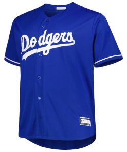 Alternative view of Freddie Freeman Los Angeles Dodgers Big & Tall Replica Player Jersey - Royal
