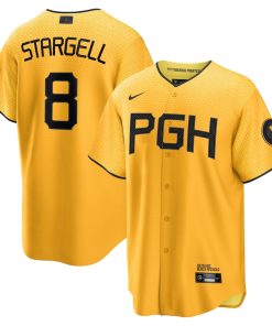 Willie Stargell Pittsburgh Pirates Nike 2023 City Connect Replica Player Jersey - Gold