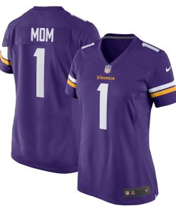 Number 1 Mom Minnesota Vikings Nike Women's Game Jersey - Purple