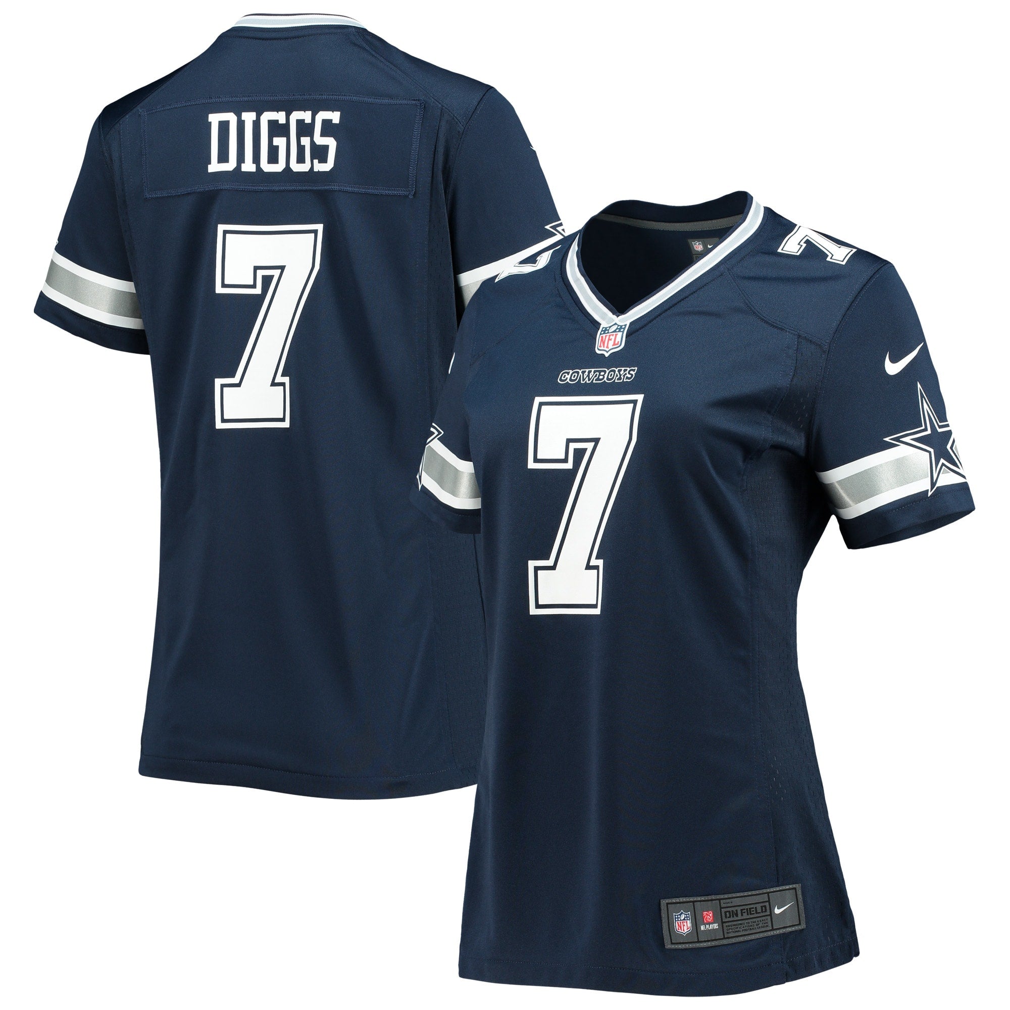 Trevon Diggs Dallas Cowboys Nike Women's Game Jersey - White/Navy - Image 6