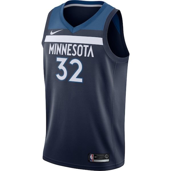 Karl-Anthony Towns Minnesota Timberwolves Nike Swingman Jersey Navy - Icon Edition - Image 2