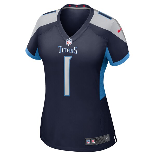 Number 1 Bride Tennessee Titans Nike Women's Game Jersey - Navy - Image 2