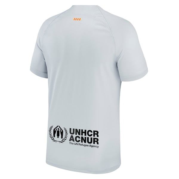 Barcelona Nike 2022/23 Third Breathe Stadium Replica Blank Jersey - Gray - Image 3