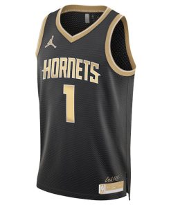 Alternative view of LaMelo Ball Charlotte Hornets Jordan Brand Unisex  Select Series Swingman Jersey?¨C Black