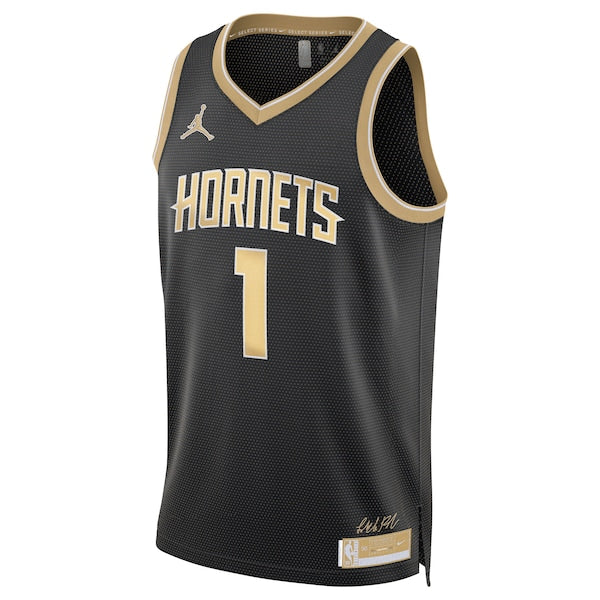 LaMelo Ball Charlotte Hornets Jordan Brand Unisex Select Series Swingman Jersey?ยจC Black - Image 2