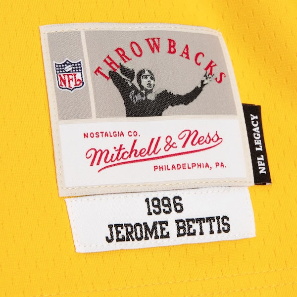 Jerome Bettis Pittsburgh Steelers Big & Tall Split Legacy Retired Player Replica Jersey - Black/Gold - Image 4