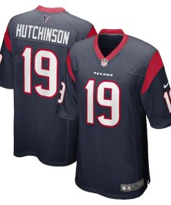 Xavier Hutchinson Houston Texans Nike Team Game Jersey - Navy