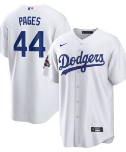 Andy Pages Los Angeles Dodgers Nike 2024 World Series Champions Home Replica Player Jersey - White