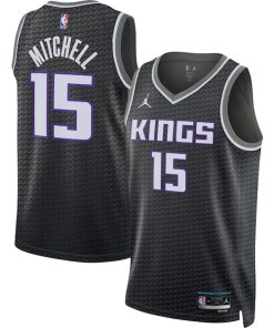 Davion Mitchell Sacramento Kings Jordan Brand Unisex Swingman Jersey - Statement Edition - Black