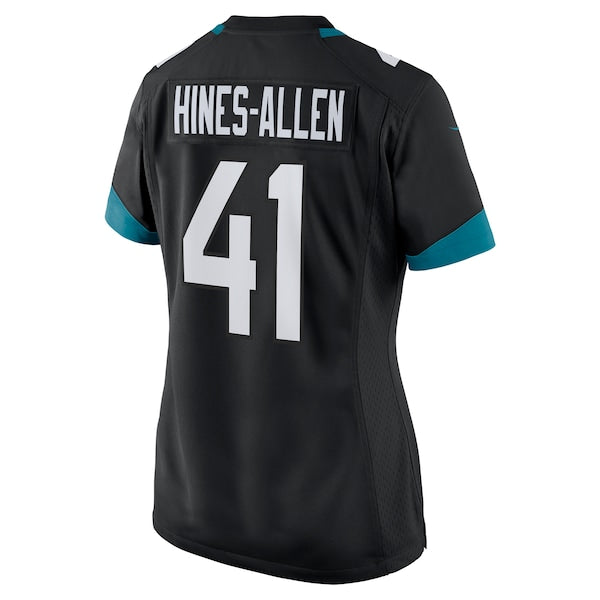 Josh Hines-Allen Jacksonville Jaguars Nike Women's Alternate Player Game Jersey - Black - Image 4