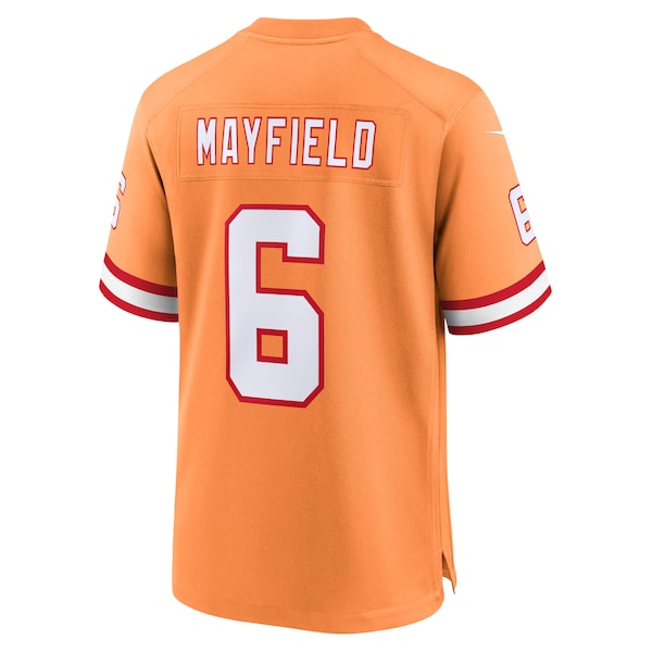 Baker Mayfield Tampa Bay Buccaneers Nike 50th Season Game Jersey - Creamsicle/Red - Image 4
