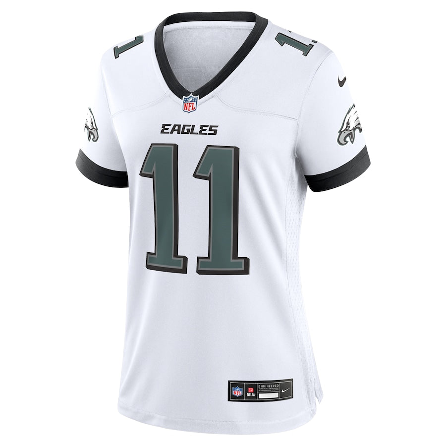 A.J. Brown Philadelphia Eagles Nike Women's Alternate Player Game Jersey - White - Image 2