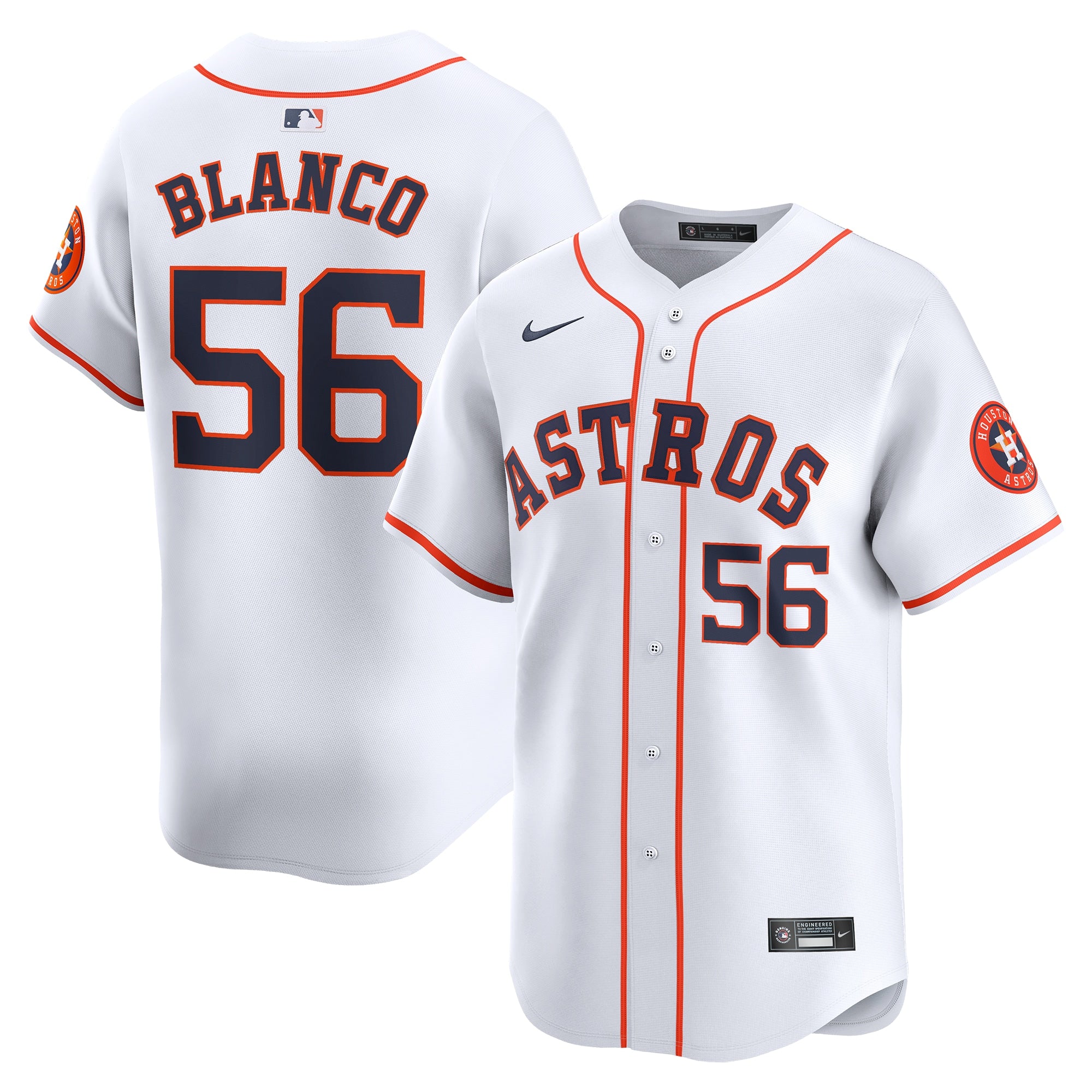 Ronel Blanco Houston Astros Nike Away Limited Player Jersey - Gray - Image 5