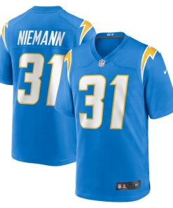 Nick Niemann Los Angeles Chargers Nike Game Player Jersey - Powder Blue