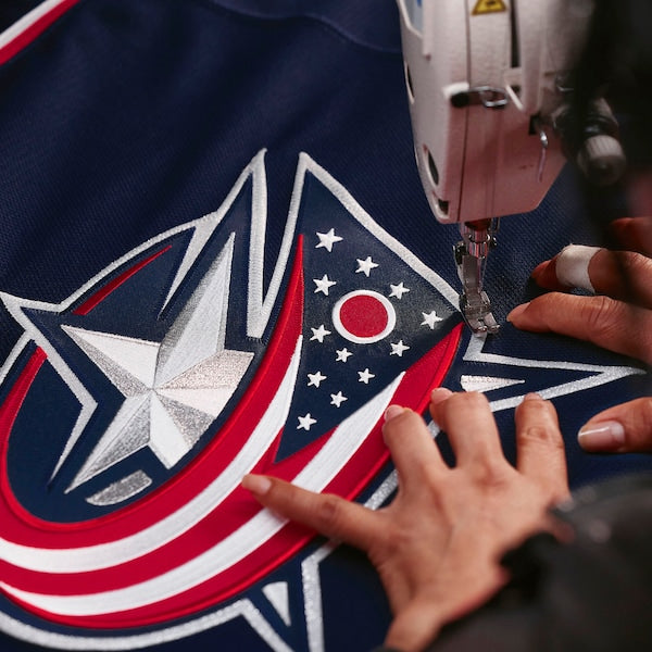 Columbus Blue Jackets Home Authentic Pro Custom Jersey - Navy - Image 4