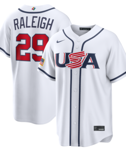 Cal Raleigh USA Baseball Nike 2026 World Baseball Classic Home Stadium Jersey - White