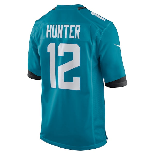 Travis Hunter Jacksonville Jaguars Nike 2025 NFL Draft First Round Pick Game Jersey - Teal/Black/White - Image 4