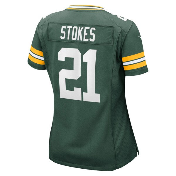 Eric Stokes Green Bay Packers Nike Women's Game Jersey - Green - Image 3