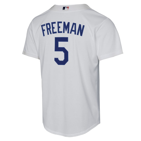 Freddie Freeman Los Angeles Dodgers Nike Youth Home Replica Player Jersey - White - Image 3