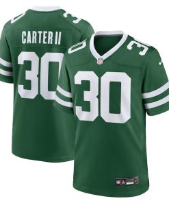 Michael Carter II New York Jets Nike Team Game Jersey - Legacy Green