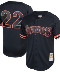 Will Clark San Francisco Giants  Cooperstown Collection Mesh Batting Practice Button-Up Jersey? - Black